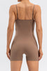 Spaghetti Strap Round Neck Romper