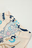 White Printed Tribal Print Bracelet Sleeve Buttoned Mini Dress