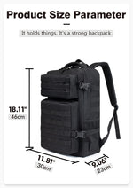 45L/25L Tactical Backpack Men's Travel Large Capacity Rucksacks Men Waterproof Outdoor Sports Multi-functional Bags