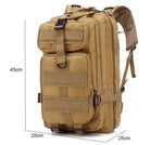 New 30/45L Man Tactical Backpacks HkingTraveling Bags Survival Outdoor 3P Assault Pack EDC Molle Pack For Trekking Hunting Bag