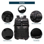 25L/50L Sturdy Nylon Waterproof Tactical Sports Trekking Fishing Hunting Camping Hiking Bag Backpack Outdoor Rucksacks