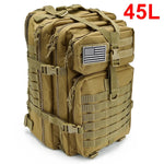 New 30/45L Man Tactical Backpacks HkingTraveling Bags Survival Outdoor 3P Assault Pack EDC Molle Pack For Trekking Hunting Bag
