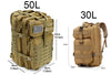 New 30/45L Man Tactical Backpacks HkingTraveling Bags Survival Outdoor 3P Assault Pack EDC Molle Pack For Trekking Hunting Bag