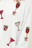 Sequin Round Neck Long Sleeve Sweatshirt