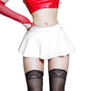 Women PU Leather Pleated Mini Skirt Lingerie Hot Outfit Clubwear P8DB
