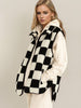 Double Take Full Size Zip Up Checkered Vest Cost