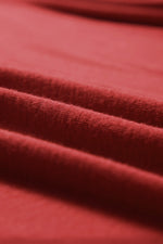 Red Sequined Heart Printed Sleeves Valentine Fashion Top