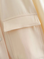 2024 Woman Bomber Jacket Coat White Autumn Winter Button Baseball Aviator Cropped Jackets for Women Long Sleeve Crop Outerwear