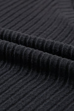 Khaki Ribbed Knit V Neck Slouchy Two-piece Outfit