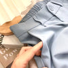 Fall Spring Black Suit Haren Pants Women Fashion Elastic High Waist Casual Trousers Woman Korean Style Solid Office Pant 2023