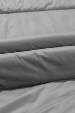 Black Hooded Long Quilted Vest Coat