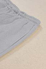 Black Sequin Heart Popping Graphic Textured 2pcs Outfit