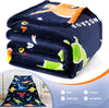 Dinosaur Gifts Toys for Kids Boys - Dino Glow in the Dark Blanket Christmas Birthday Gift for Age 1-14 Years Old Teens Child Toddler Girl Son Halloween Valentine'S Day Easter Presents Throw Gray