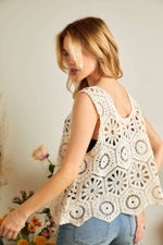 ADORA Crochet Wide Strap Tank