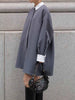 Fashion Women'S Shirt Lapel Loose Fit Single Braested Long Sleeve Contrast Color Blouse Female Tide Autumn 2025 New 7AB4804