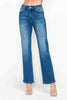 bytos Full Size Cat's Whiskers High Rise Straight Jeans