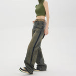 Women's High-waisted Straight Baggy Jeans