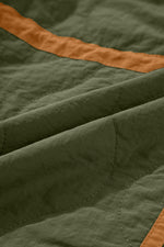 Gray Stitching Quilted Drawstring Jacket