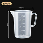 Plastic Graduated Measuring Cup Large Capacity Scale Laboratory Beaker Clear with Lid Transparent Mixing Cup Kitchen Baking