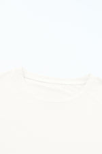 Gray Casual Plain Crew Neck Tee