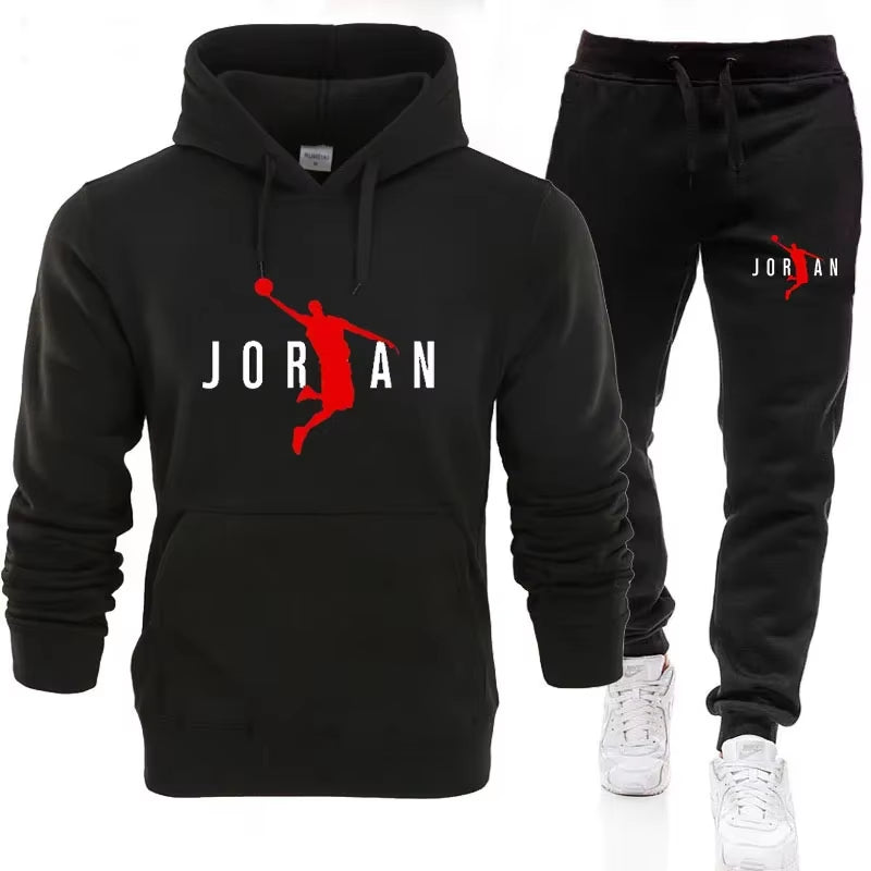 2024 Fall Winter Men'S Tracksuit Hoodie Pants 2Pcs Sets Suit Leisure Sweatshirts Sweatpants Fashion Trends Brand Clothing S-3XL
