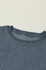 Gray Valentine Sequin XOXO Corded Crew Neck Sweatshirt