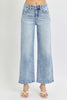 RISEN Full Size Tummy Control High Rise Crop Wide Leg Jeans