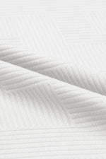 Black Textured Loose Fit T Shirt and Drawstring Pants Set