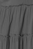 Double Take Half Button Long Sleeve Ruffle Hem Blouse