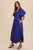 Annie Wear Smocked Puff Sleeve Midi Dress