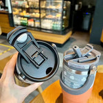 Thermos Bottle Stainless Steel Coffee Cup Cold and Hot Double-Layer Insulated Cup Thermo Water Bottle Car Travel Mug