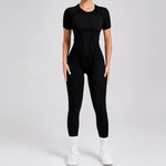New Autumn/Winter Women'S One-Piece Yoga Jumpsuit Leggings Long-Sleeved Sexy Backless Slim Fit Sports Outfit