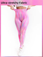 High Waist Sexy Gym Leggings Women Run Gradient Yoga Push up Leggings Sports Tights Woman Running Pants