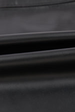 Black Faux Leather Loose T-shirt Dress