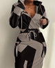 Women's Fashion Printed Waist Pocket Dress