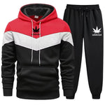 Men Tracksuit Sets Wear Stripe Hoodies+Sweatpants 2 Piece Set New Fashion High Quality Spring Casual Jogging Sportswear Suit
