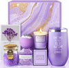 Gifts for Women, Mom, Wife, Girlfriend, Sister, Her - Happy Birthday, Christmas, Valentine'S Day, Mothers Day Gifts - Lavender Spa Gift Basket Set