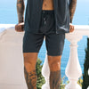 1 Men's Two Piece Set Short Sleeve Lapel Button Shirts And Shorts Beach Style Suits Men Summer Fashion Clothing Streetwear