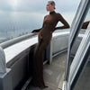 Hawthaw Women 2024 Spring Autumn Elegant Long Sleeve Party Club Streetwear Bodycon Red Long Dress Wholesale Items for Business