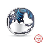 2024 Fit Pandora 925 Original Bracelet DIY Women Jewelry New Sky Blue Series Star Snowflake Sparkling Love 925 Silver Fine Beads