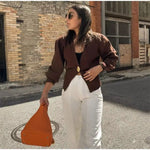 Elegant V Neck Knit Cardigan Women Loose Hollow Out One Button Sweater Female Autumn Winter Soft Solid Knitwears Lady