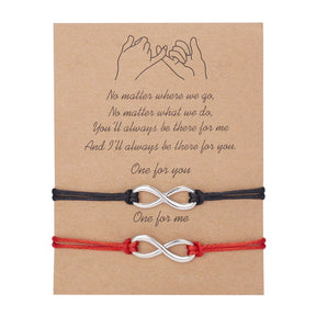 Sun Moon Couple Bracelets Bangle Jewelry Handmade Braided Rope Adjustable Bracelet for Women Men Lady Girls Valentines Day Gift