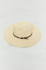 Fame Boho Summer Straw Fedora Hat