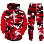 2024 New Camouflage Hoodie Pant Suit 3D Printed Casual Men Women High Quality Tracksuit Outfits Fashion Men'S Clothing 2Pcs Sets