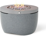 Halo Firepit - Smokeless Outdoor Fire Pit Table - 70,000 Btus Propane Connector and Lava Rocks Included - All Season Heavy Duty (Nightfall)