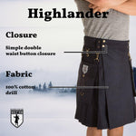 Men'S Highlander Utility Kilt
