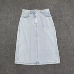 LUXURY Cotton Jeans Set for Women 2025 Spring Casual Versatile Long Sleeve Shirt, High Waist Straight Leg Pants