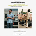 Madden Workwear American Retro Hawaiian Embroidery Short Sleeve Season