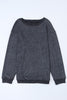 Gray Valentine Sequin XOXO Corded Crew Neck Sweatshirt