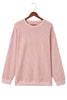 Gray Valentine Sequin XOXO Corded Crew Neck Sweatshirt